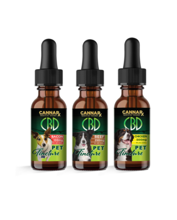 CannaRX CBD Pet Tinctures Bacon Beef & Chicken Falvored